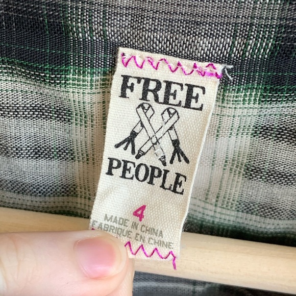 Free People Plaid Popover Tunic - Picture 7 of 8